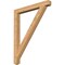 Ekena Millwork Traditional Craftsman Smooth Bracket, Western Red Cedar, 3 1/2"W x 36"D x 44"H BKT04X36X44TRA04SWR - alternate 1